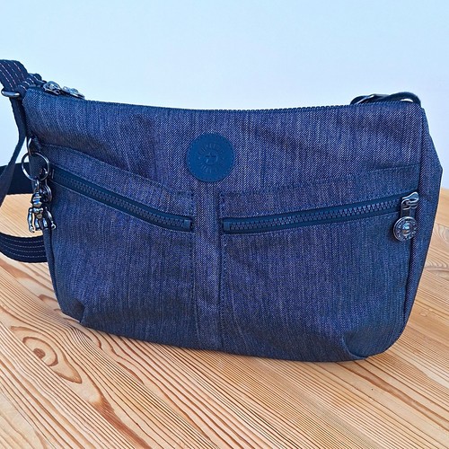 Kipling blue denim zip - kipling, 'denim'