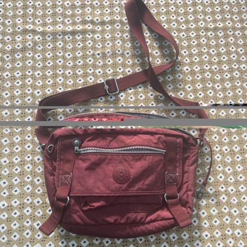 Kipling maroon crossbody bag - kipling,