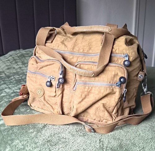 Kipling beige nylon - kipling, duffle