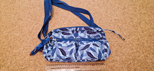 Kipling blue grey floral nylon - blue/grey,