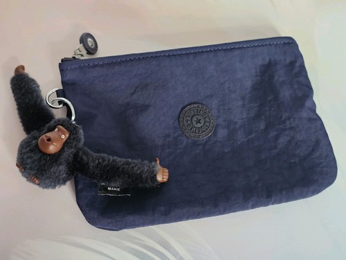 Kipling blue pouch with marie - kipling,