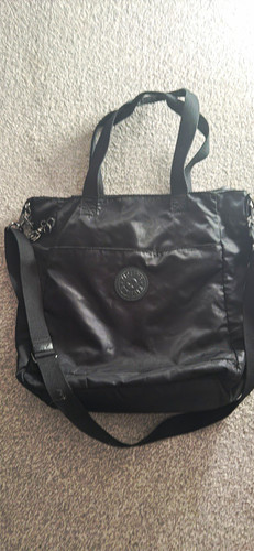 Kipling black nylon tote bag - kipling,