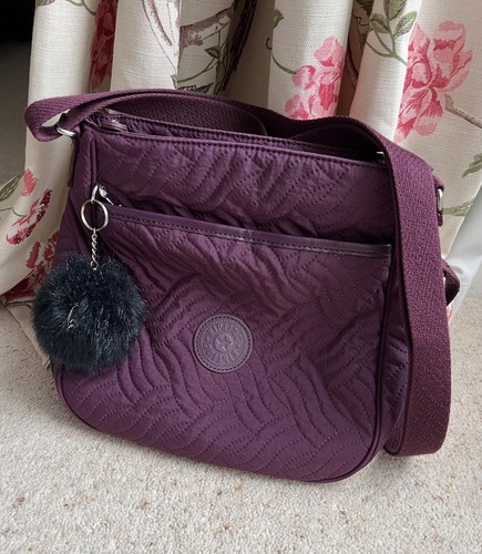 Kipling plum burgundy quilted - kipling,