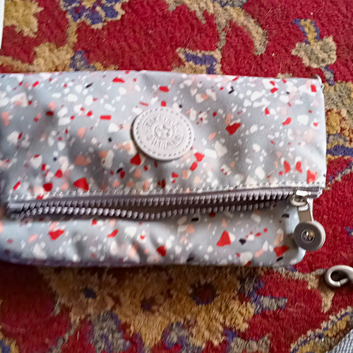 Kipling grey speckled nylon - kipling,