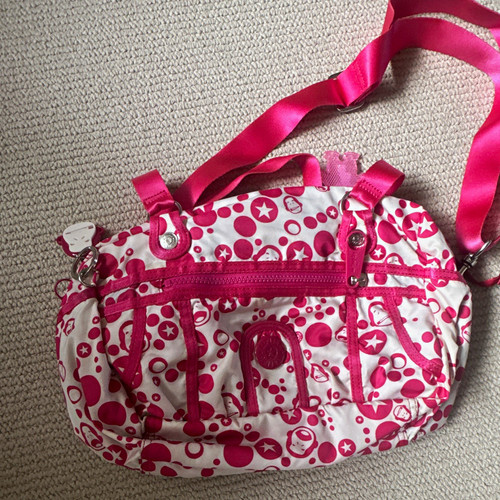 Kipling pink white polka dot - kipling,
