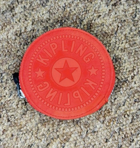 Red kipling round coin - red,
