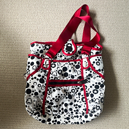 Kipling black white polka dot - black/white,