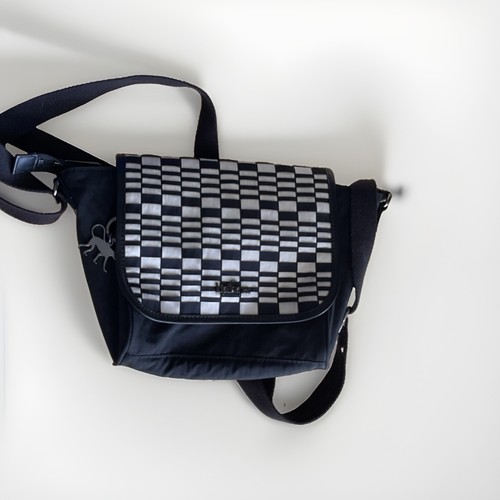 Kipling dark brownwhite check - kipling,
