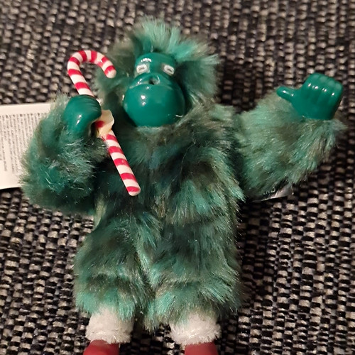 Kipling green faux fur monkey - kipling,