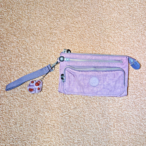Kipling purple nylon - nylon, wristlet