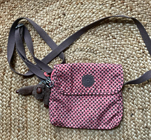 Kipling pink polka dot - kipling,