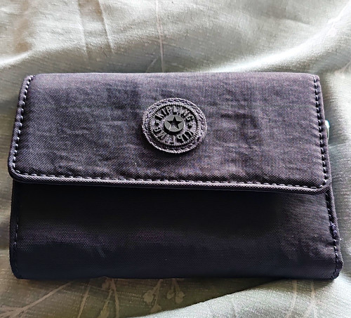 Kipling grey nylon - grey, canvas
