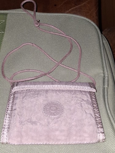 Kipling pink travel neck pouch - pink,