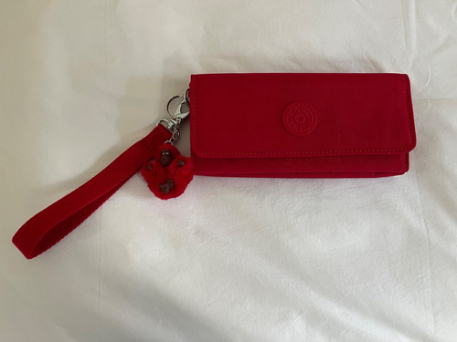 Kipling rubi true red purse - rubi,