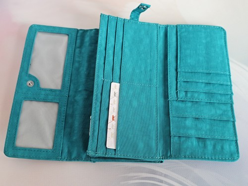 Kipling green purse wallet - kipling,