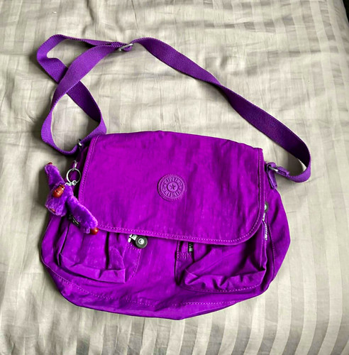 Kipling purple nylon - kipling,
